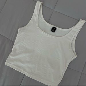 Shein Rib-Knit Crop Tank Top